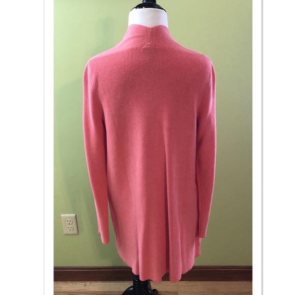 Talbots Coral Open Cardigan w Pockets Size Small - Picture 3 of 7